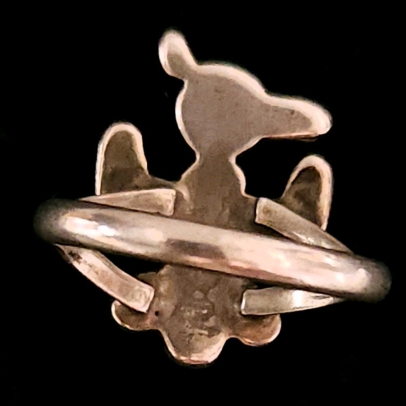 Crushed Turquoise Thunderbird Ring - Picture 3 of 11